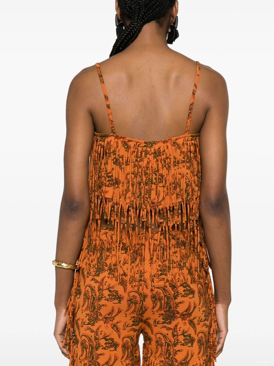 Cheap Alanui Women paisley-print top Monsoon 0817